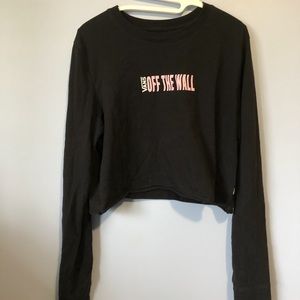Black long sleeve VANS top